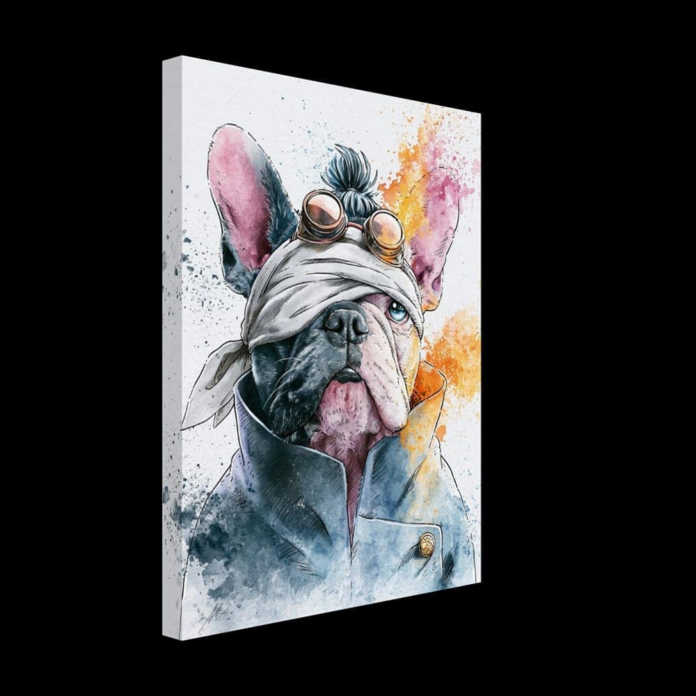 Frenchie No.12 — The Infinite Calm — Canvas wall art mockup